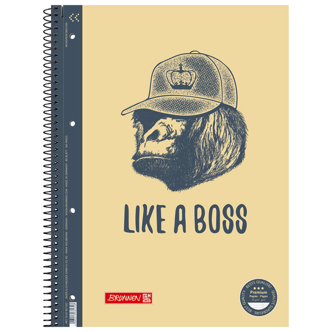 Blok kolegij A4 crte  80L perforacija+4rupe Reverse 19 Boss Brunnen 10-67927 652!!