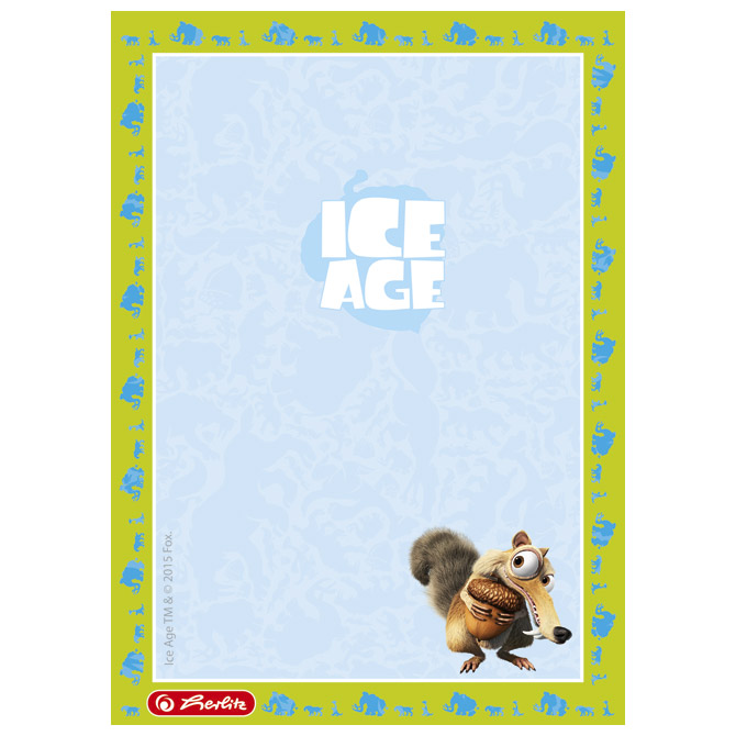 Blok za bilješke A6 čisti 50L Ice Age Herlitz 50004935!!
