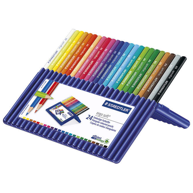 Boje drvene  24boje Ergosoft Staedtler 157 SB24 blister!!