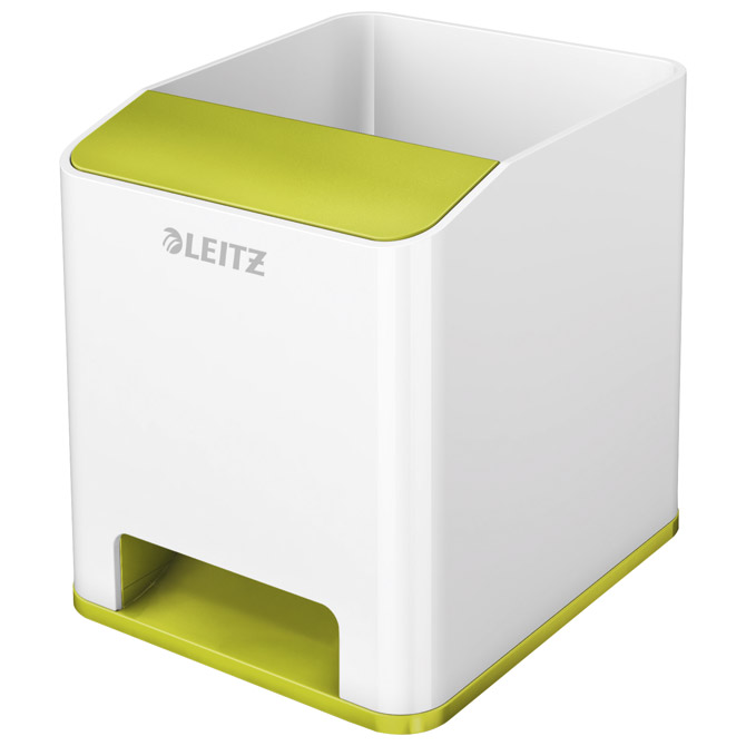 Čaša za olovke pvc četvrtasta Wow Leitz 53631064 bijela/zelena!!