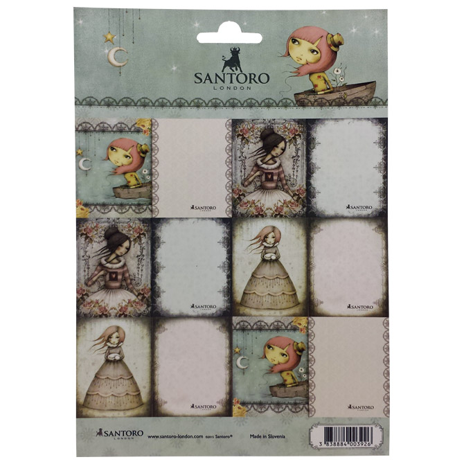 Etikete školske 1/18 papir Mirabelle G2984840 sortirano!!