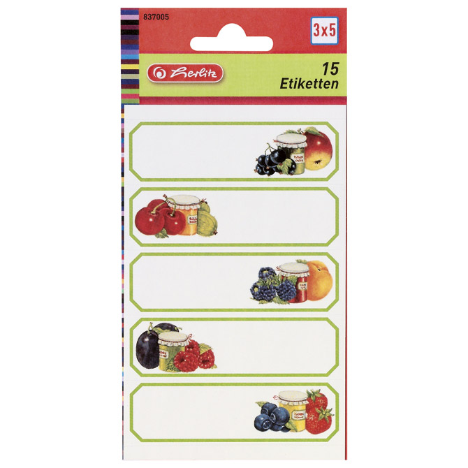 Etikete za kućanstvo 3L voće1 Herlitz 837005!!