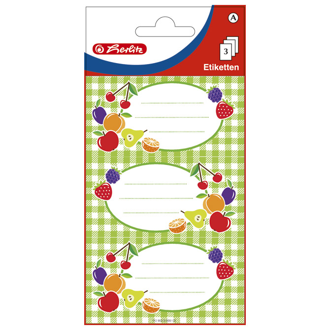 Etikete za kućanstvo 3L voće2 Herlitz 11296373!!