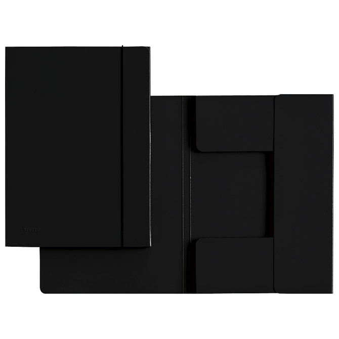 Fascikl klapa s gumicom karton A4 Leitz 39260095 crni!!