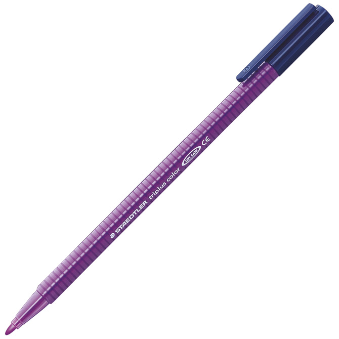 Flomaster školski 1mm Triplus Staedtler 323-6 ljubičasti!!