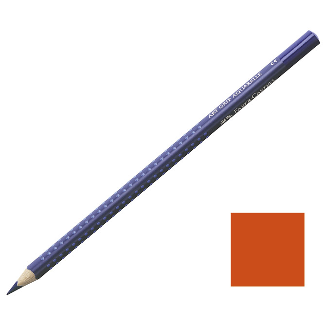 Boje drvene-vodene Grip Aquarelle Faber-Castell 114215 dark cadmium orange!!