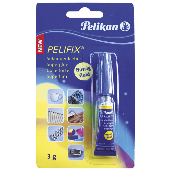Ljepilo trenutačno  3g Pelifix Superglue Pelikan 340067 (100401558) blister