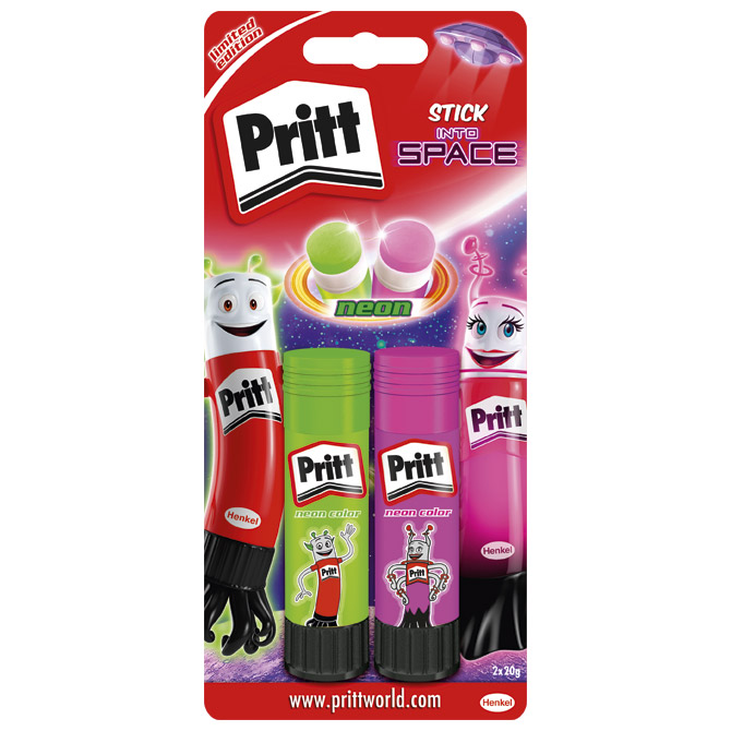 Ljepilo u stiku 20g pk2 Neon Pritt Henkel 2319906 blister!!