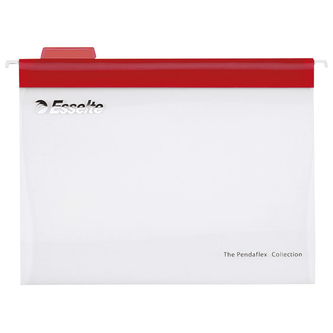 Mapa viseća 33-V A4 pk10 Classic Easyview Esselte 90388 prozirno/crvena!!