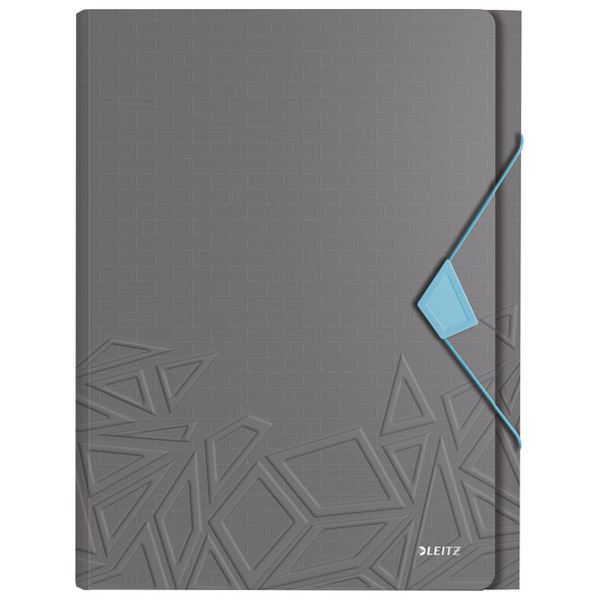 Mapa za kućni budžet  6 pregrada s gumicom pp Urban Leitz 39970089 siva/plava!!