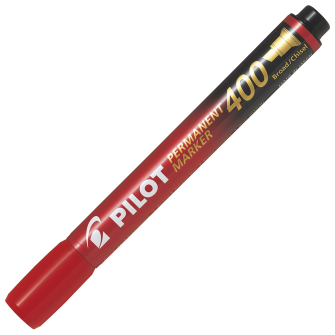 Marker permanentni 1,5-4,0 mm klinasti vrh Pilot SCA-400-R crveni