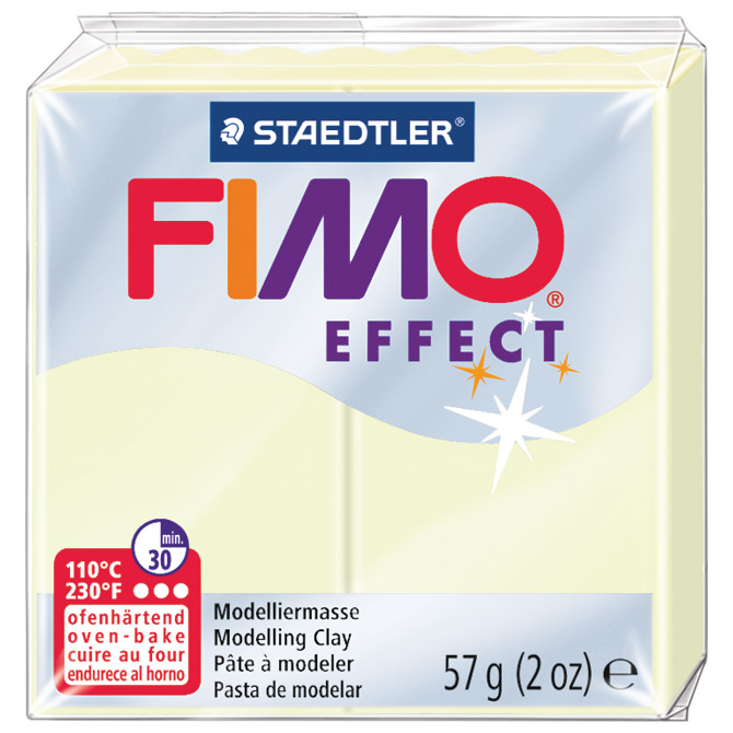 Masa za modeliranje   57g Fimo Effect Staedtler 8020-04 svijetli u mraku!!