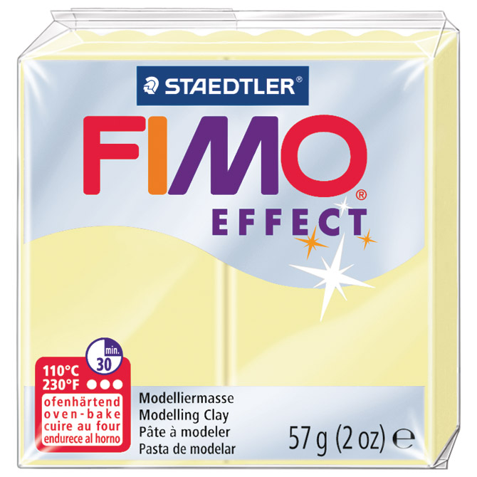Masa za modeliranje   57g Fimo Effect Staedtler 8020-105 pastelna boja vanilije!!