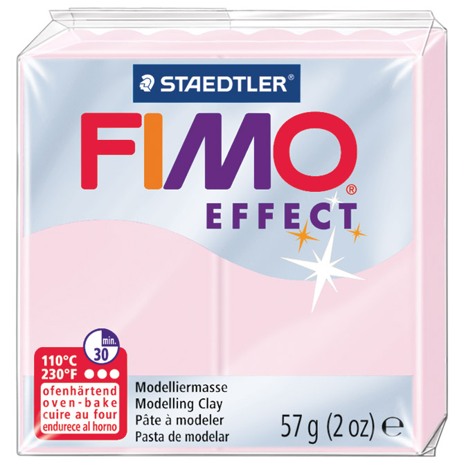 Masa za modeliranje   57g Fimo Effect Staedtler 8020-206 svijetloroza!!