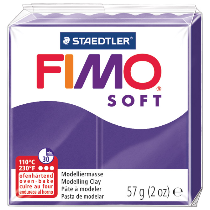 Masa za modeliranje   57g Fimo Soft Staedtler 8020-63 boja šljive