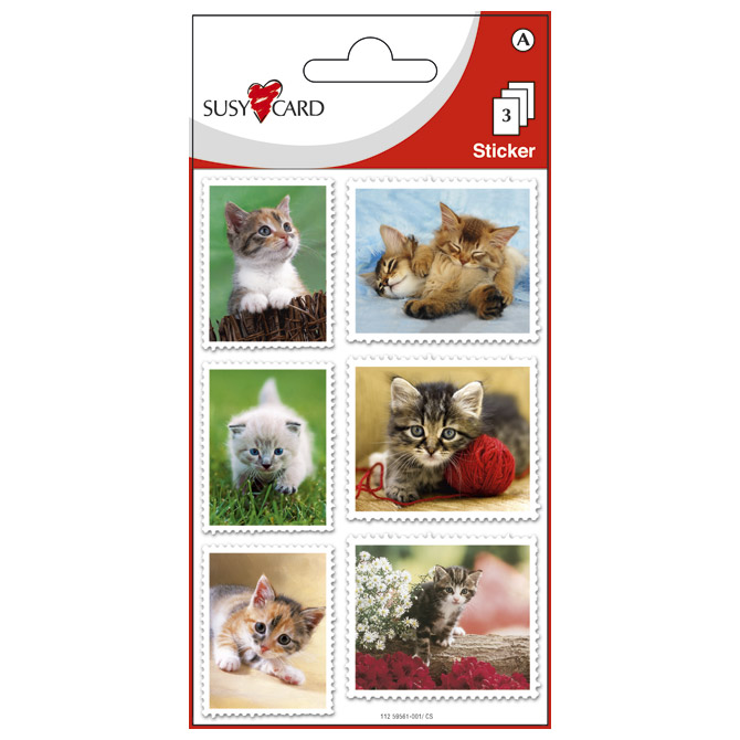 Naljepnice dječje mačke Herlitz 11259561 blister!!