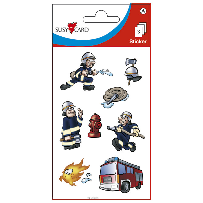 Naljepnice dječje vatrogasci Herlitz 11258902 blister!!