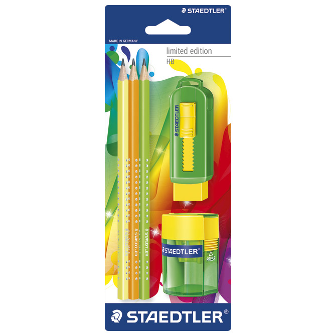 Olovka grafitna HB pk3+gumica 525+šiljilo 511 Limited edition Staedtler 133SBK3P3!!