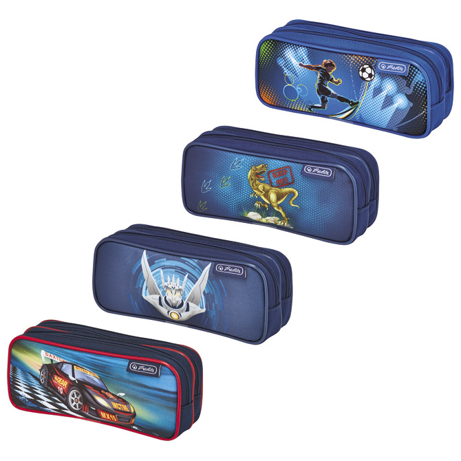 Pernica vrećica/pravokutna 2zipa Boys mix Herlitz 50008711 sortirano!!