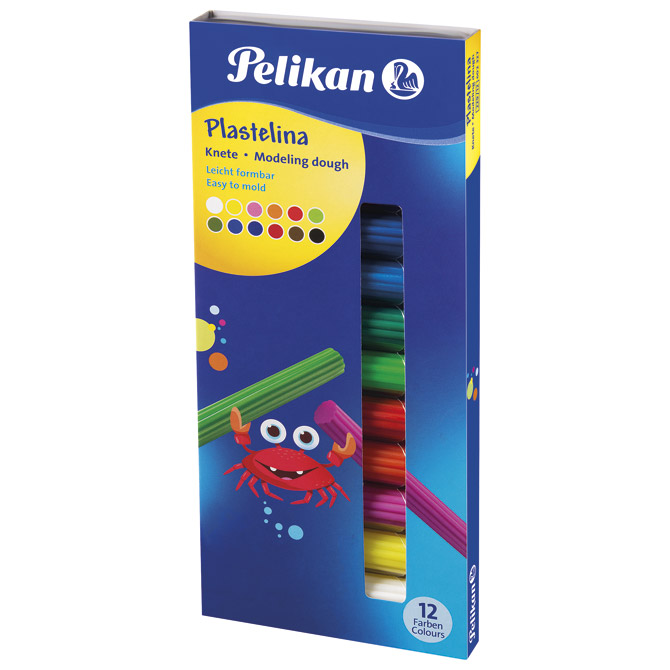 Plastelin 12boja (total 90g) karton Pelikan 602327!!