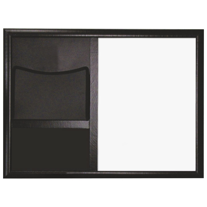 Ploča magnetna  58x43cm crni drveni okvir Quartet 1903862 bijela/crna!!