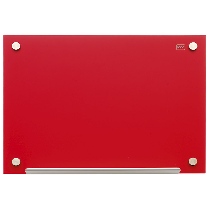 Ploča magnetna  90x60cm staklena Nobo 1903843 crvena!!