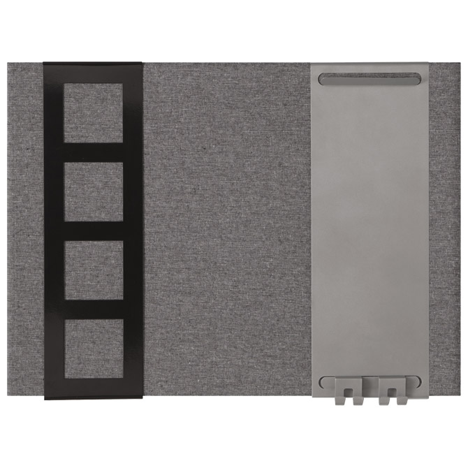 Ploča pluto/tkanina/magnet 58x43cm bez okvira Quartet 1903868 siva!!