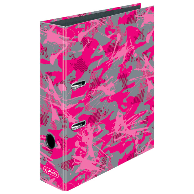 Registrator A4 široki samostojeći maX.file Camouflage Pink Herlitz 50016341!!