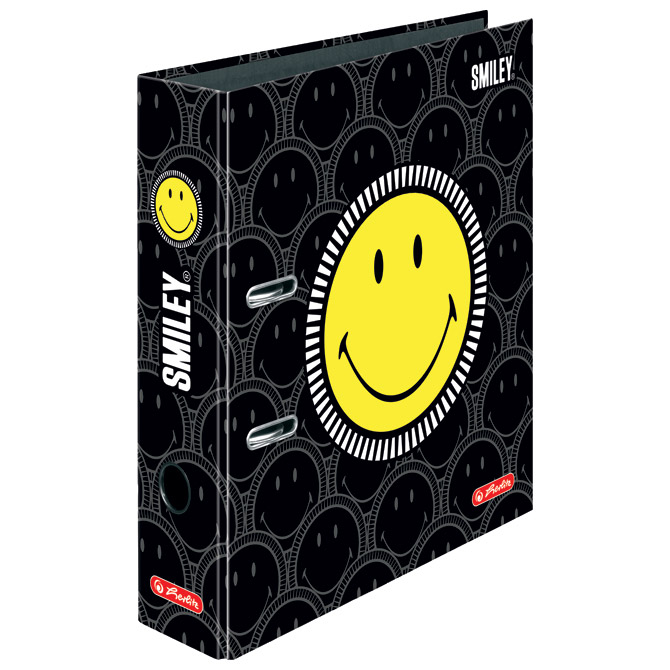 Registrator A4 široki samostojeći maX.file Smiley Black Faces Herlitz 50016013!!