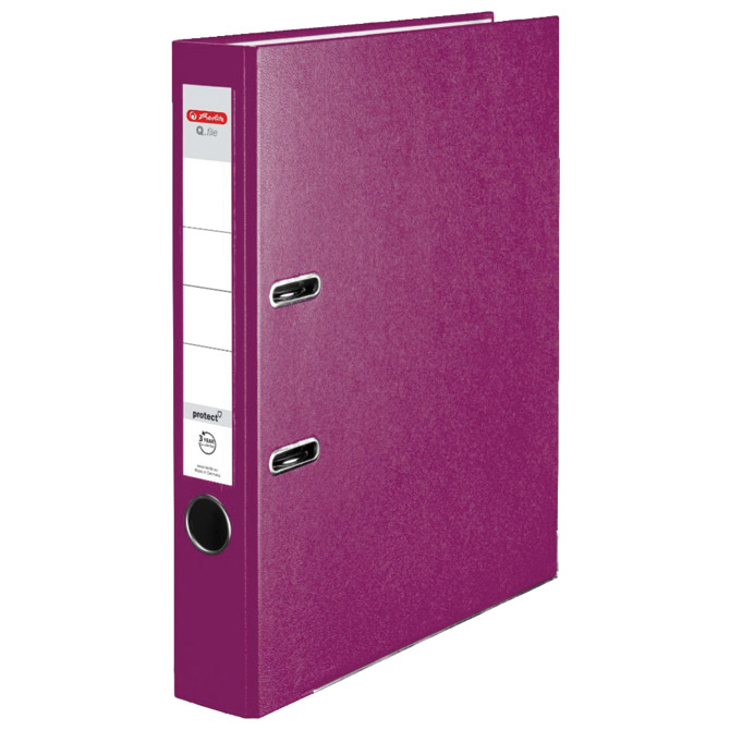 Registrator A4 uski samostojeći Q.file Herlitz 50011889 blackberry magenta!!