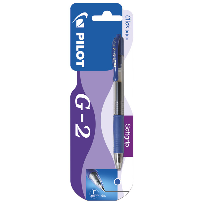 Roler gel grip 0,5 mm G2 plus Begreen Pilot plavi blister