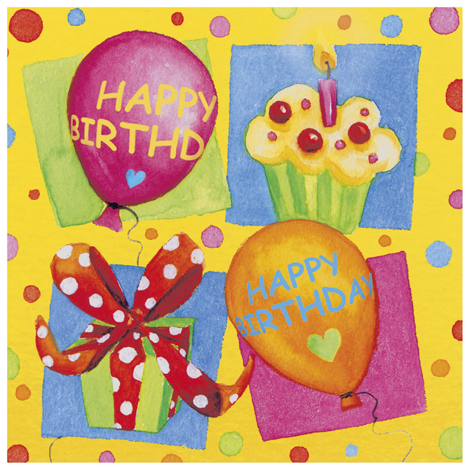 Salvete troslojne 33x33cm pk20 Birthday Party Herlitz 11095130!!