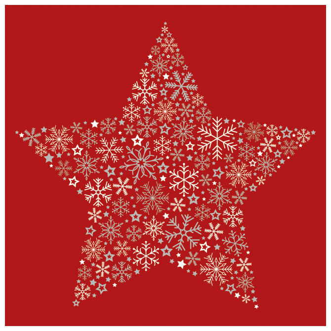 Salvete troslojne 33x33cm pk20 Frozen star red Herlitz 40003276!!