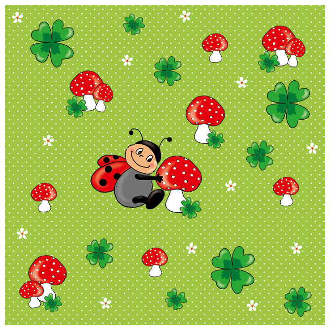 Salvete troslojne 33x33cm pk20 Ladybug Herlitz 11309077!!