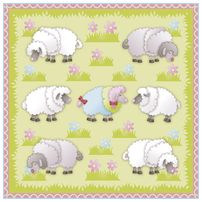 Salvete troslojne 33x33cm pk20 Sheep Herlitz 11439981!!