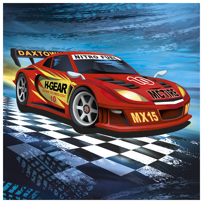 Salvete troslojne 33x33cm pk20 Super racer Herlitz 11449584!!