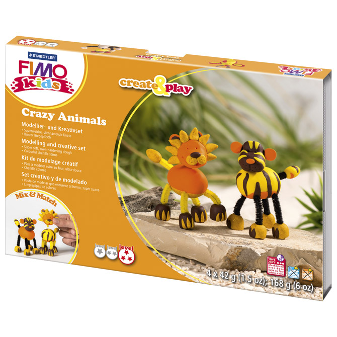 Set za izradu životinja Fimo Kids C&P Staedtler 8033 07!!
