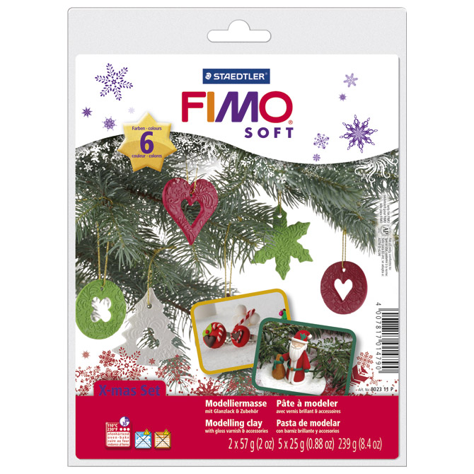 Set za modeliranje Deco Xmas Fimo Soft Staedtler 8023 11P!!