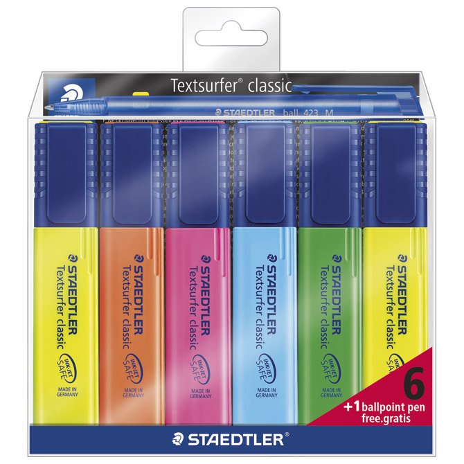 Signir 1-5mm classic pk6+kemijska olovka Staedtler 364-S1WP6P!!