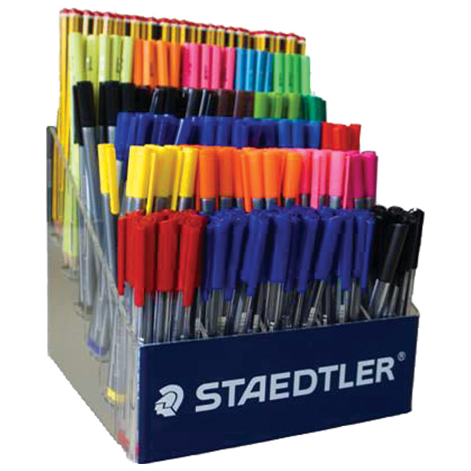 Stalak mix olovke grafitne+kemijske+finelineri pk385 Staedtler 61 AD S11!!