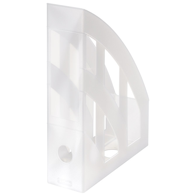 Stalak za spise okomit plastičan classic Herlitz 10167443 prozirno bijeli!!