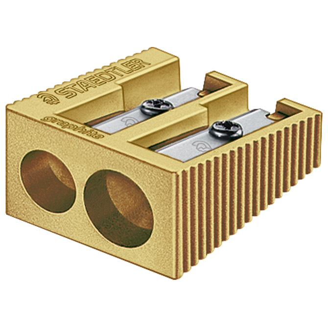 Šiljilo metalno 2rupe Staedtler 510 20 PR1 zlatno!!