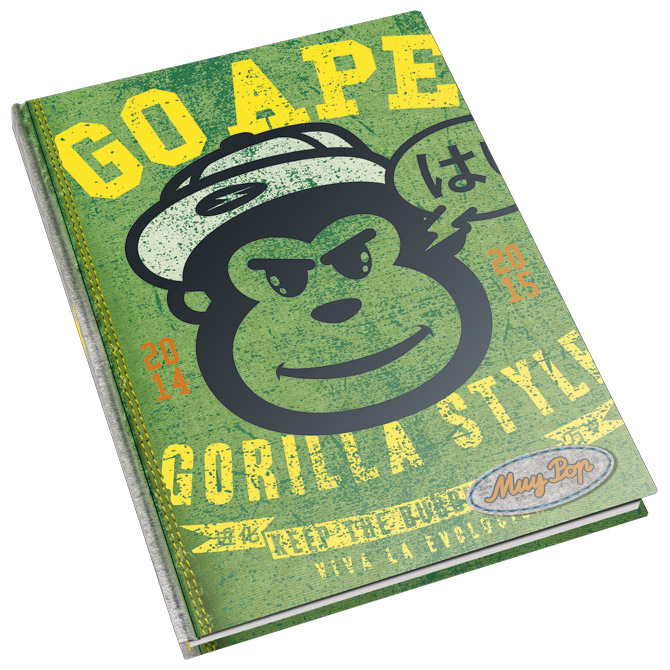 Teka tvrdi uvez A5 crte 96L 80g Muy Pop!!