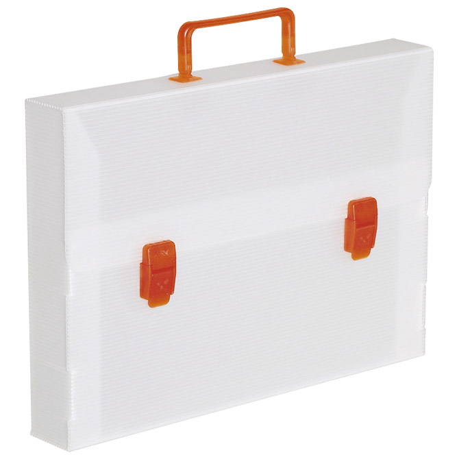 Torba-kofer pp-tvrdi  380x270x50mm Balmar (Dispaco) ECO5 bijela/narančasta ručka!!