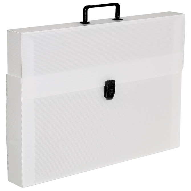 Torba-kofer pp-tvrdi  530x380x60mm Balmar (Dispaco) EURO6 prozirno bijela/crna ručka!!