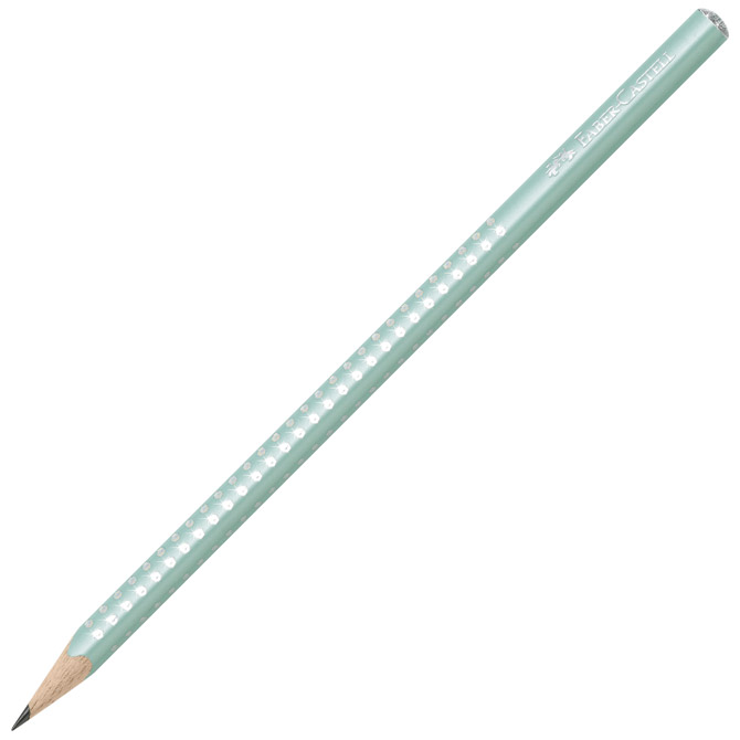 Olovka grafitna B Sparkle pearl Faber Castell 118203 pastelno mint zelena
