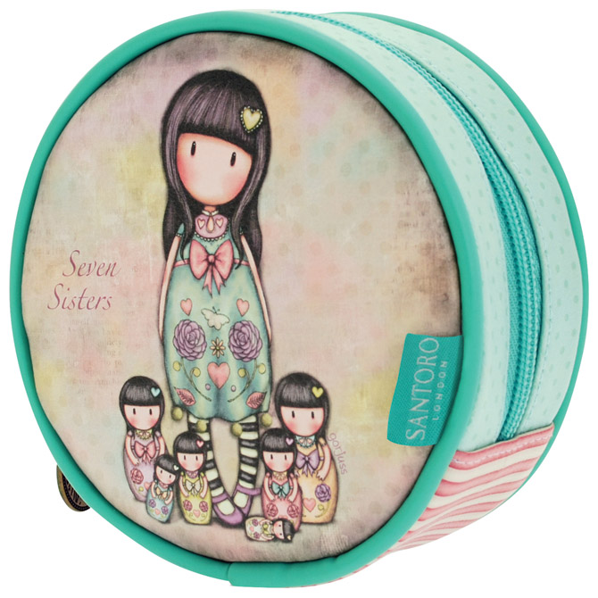 Torbica-neseser okrugli zip Seven Sisters Gorjuss 662GJ01!!