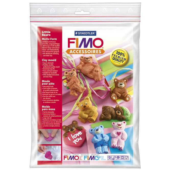 Kalup za modeliranje veliki Medvjedići Fimo Staedtler 8742 03 blister!!