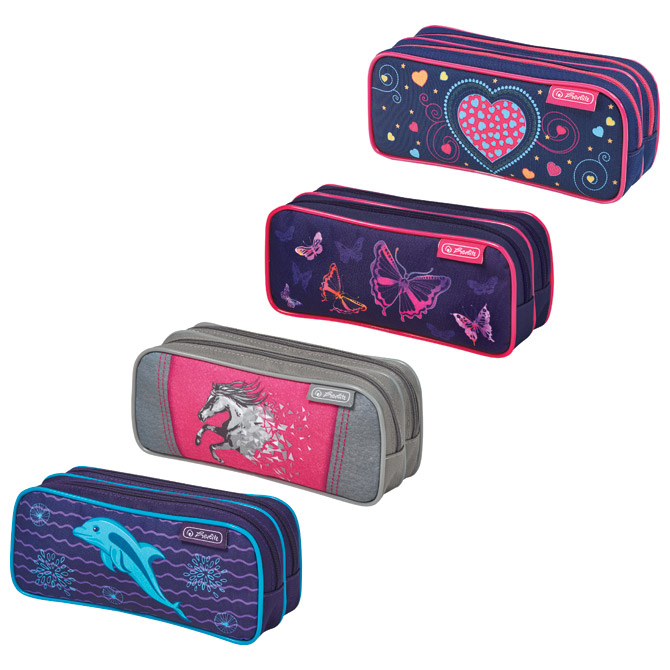 Pernica vrećica/pravokutna 2zipa Girls mix Herlitz 50021284 sortirano!!