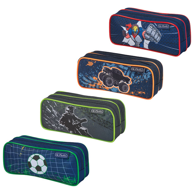 Pernica vrećica/pravokutna 2zipa Boys mix Herlitz 50021291 sortirano!!